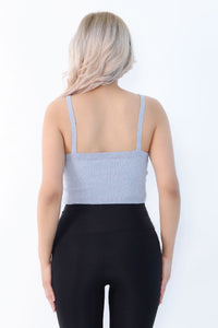 Ecru Crop Top back